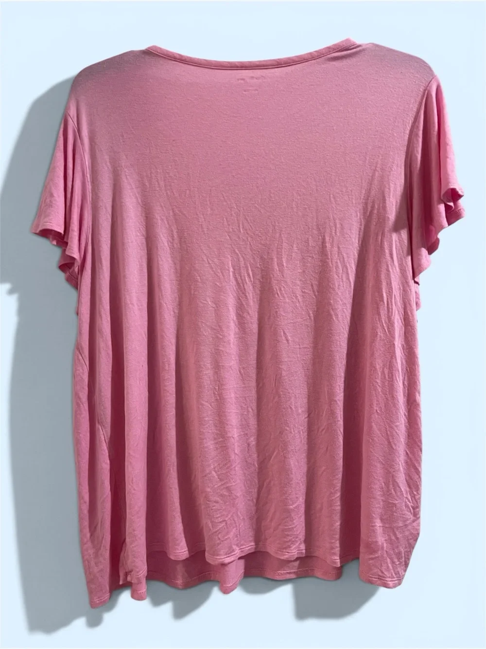 Kim Rogers Pink Short-Sleeve Peasant Top Size 3x
